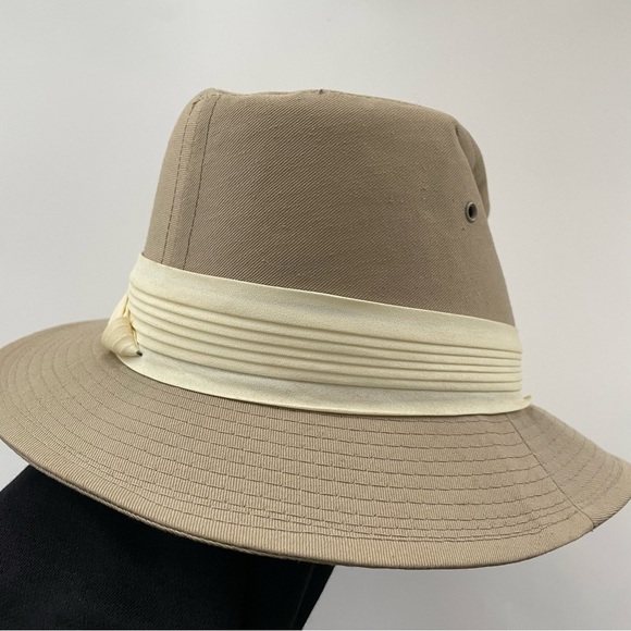 Vintage Lee Fedora Hat Men’s Tan Union Made In USA Size Medium - Picture 7 of 10